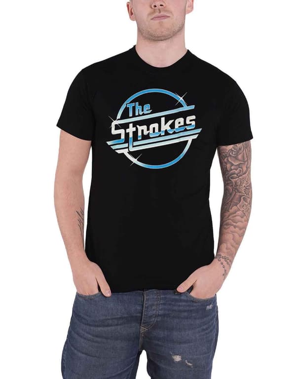 The Strokes T Shirt Classic Band Logo Magna Official Unisex Black
