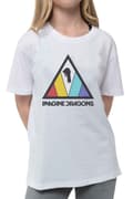 Miniatyrbild 3 av 4: Imagine Dragons Kids T Shirt Triangle Logo Official White Ages 1-14 yrs