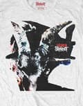 Miniatyrbild 3 av 4: Slipknot T Shirt Iowa Goat Shadow Band Logo Official Mens White