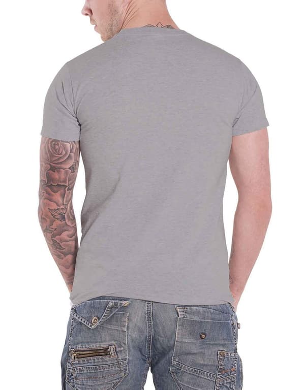 Paul Weller T Shirt Illustration Key Lines Logo Official Mens Grey