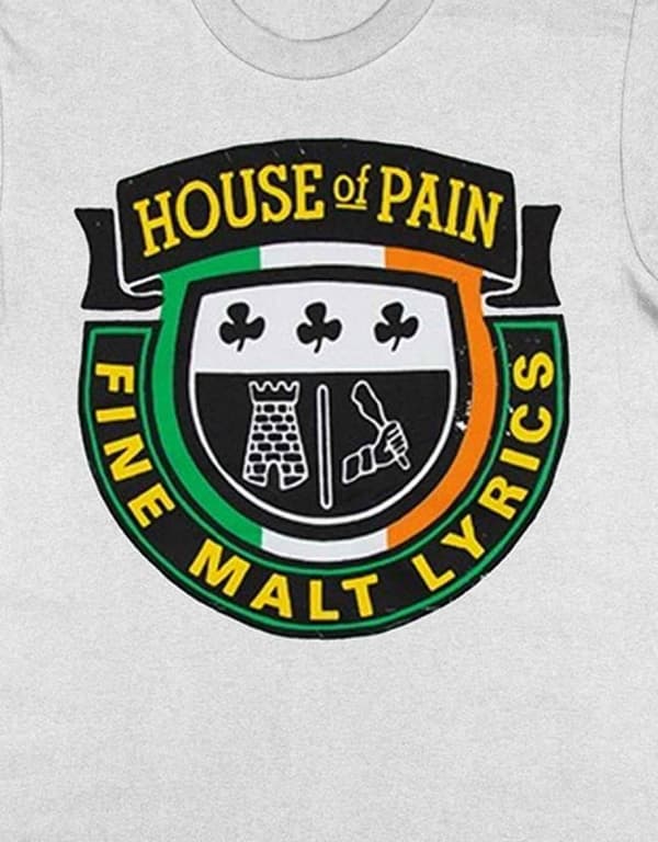 House Of Pain T Shirt Fine Malt Band Logo Official Unisex White