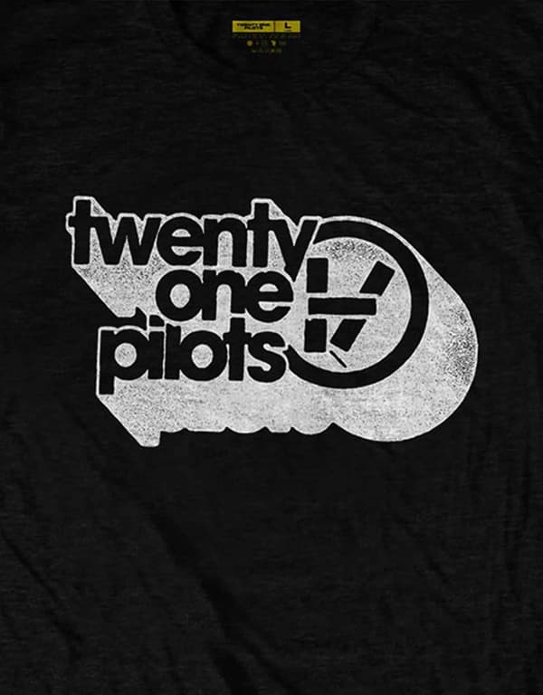 Twenty One Pilots T Shirt Vessel Vintage Band Logo Official Mens Black