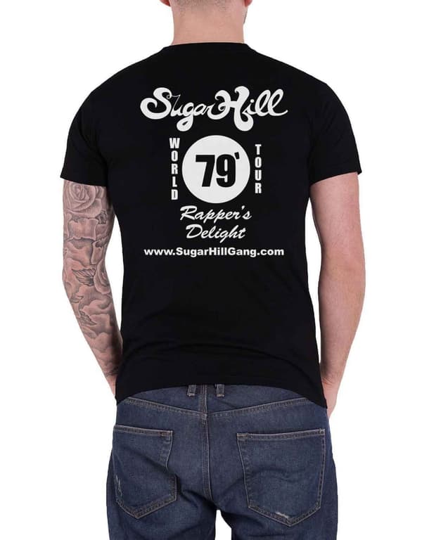 The Sugar Hill Gang T Shirt Rappers Delight Tour Official Mens Black