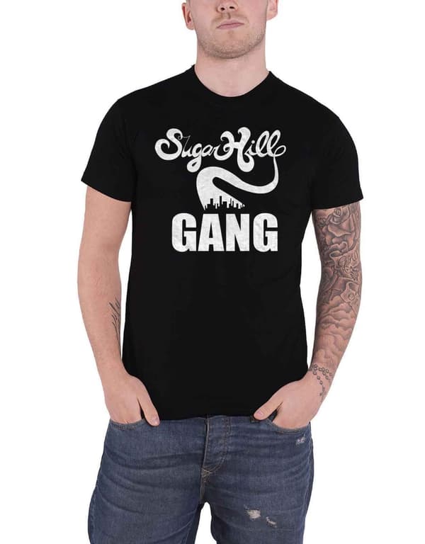 The Sugar Hill Gang T Shirt Rappers Delight Tour Official Mens Black Black S