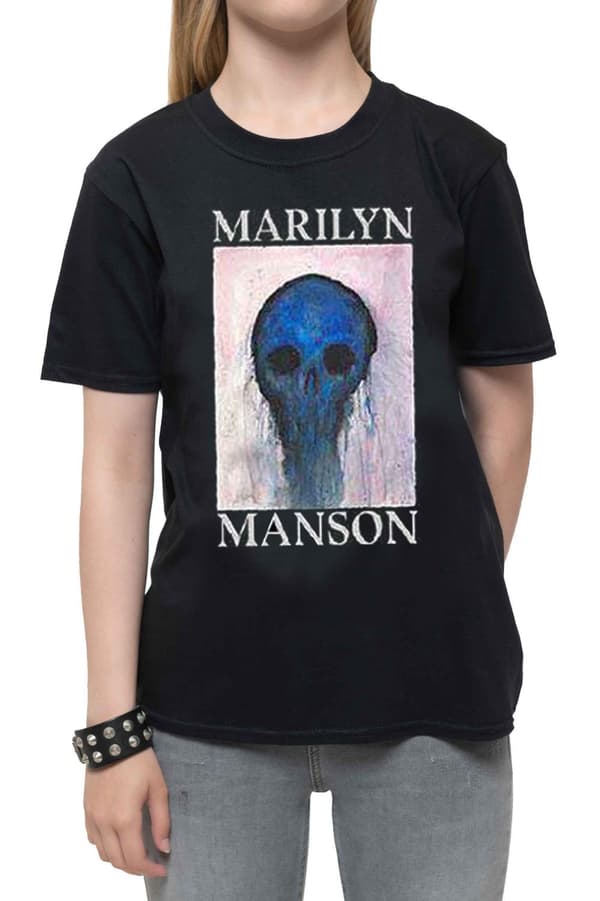 Marilyn Manson Kids T Shirt Halloween Painted Hollywood Official Ages 5-14 yrs