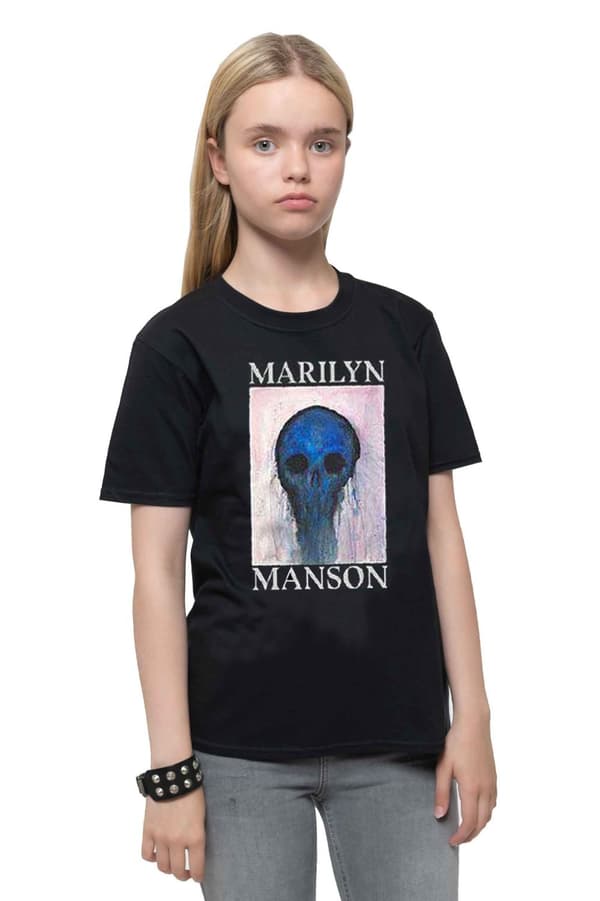 Marilyn Manson Kids T Shirt Halloween Painted Hollywood Official Ages 5-14 yrs