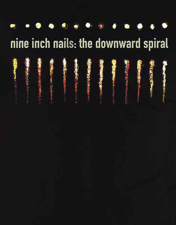 Nine Inch Nails T Shirt Downward Spiral Band Logo Official Mens Black