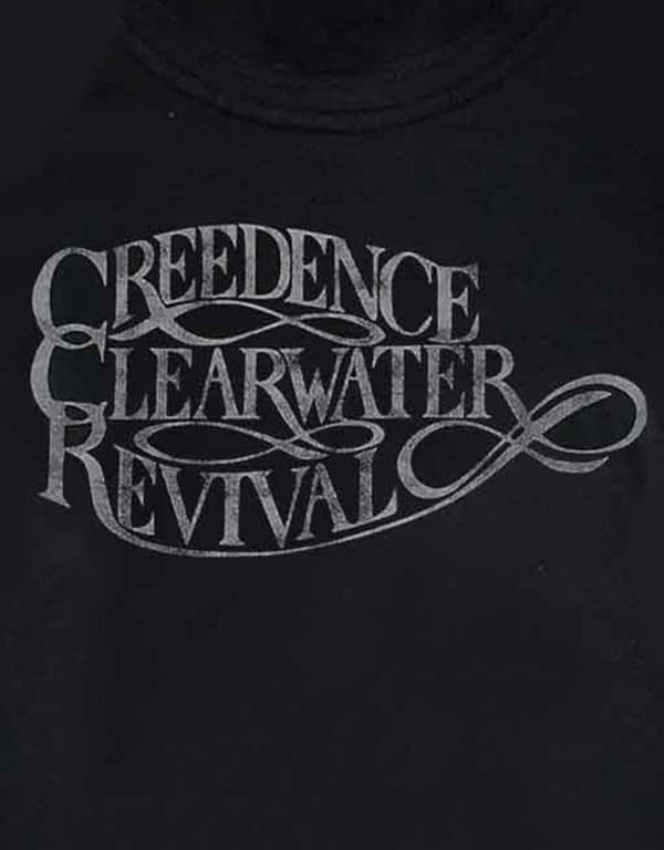 Creedence Clearwater Revival T Shirt Vintage Logo 3/4 Sleeve Raglan Womens