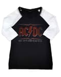 Miniatyrbild 1 av 4: AC/DC T Shirt Hell Aint A Bad Place Official Black Raglan 3/4 Sleeve Womens XXXXL