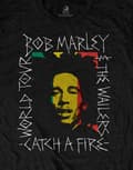 Miniatyrbild 5 av 6: Bob Marley T Shirt Rasta Scratch Logo Official Mens Black