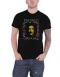 Miniatyrbild 1 av 6: Bob Marley T Shirt Rasta Scratch Logo Official Mens Black