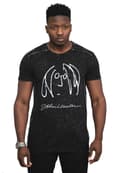 Miniatyrbild 1 av 2: John Lennon T Shirt Self Portrait Logo Official Mens Black Snow Wash