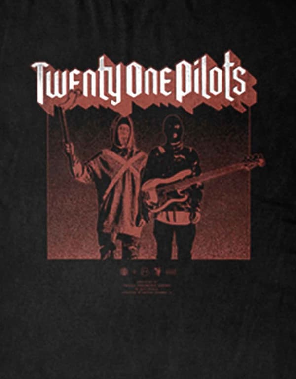 Twenty One Pilots T Shirt Torch Bearers Band Logo Trench Official Mens Black