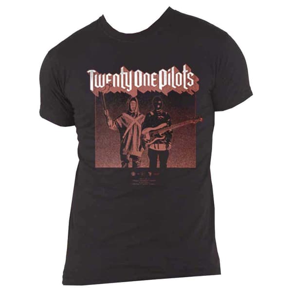 Twenty One Pilots T Shirt Torch Bearers Band Logo Trench Official Mens Black