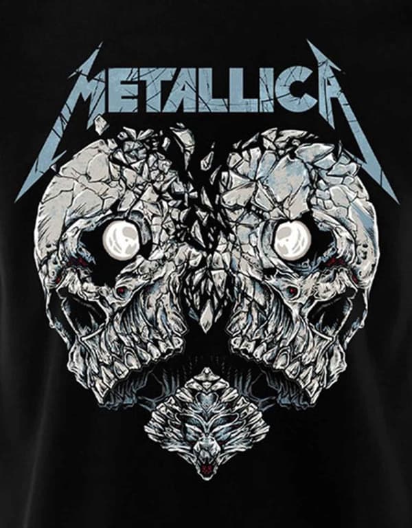 Metallica T Shirt Heart Broken Band Logo Official Mens Black