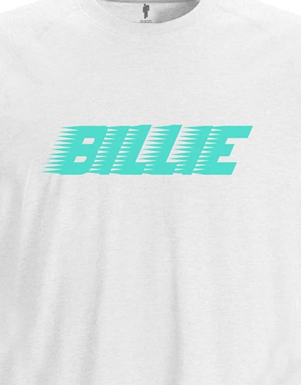 Billie Eilish T Shirt Racer Logo Official White Long Sleeve XL