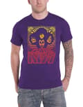 Miniatyrbild 1 av 4: Kiss T Shirt Gradient Group Band Logo Official Mens Purple