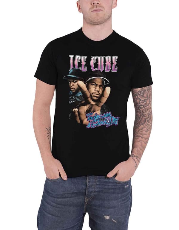 Ice Cube T Shirt Today Was A Good Day Logo Official Mens Black