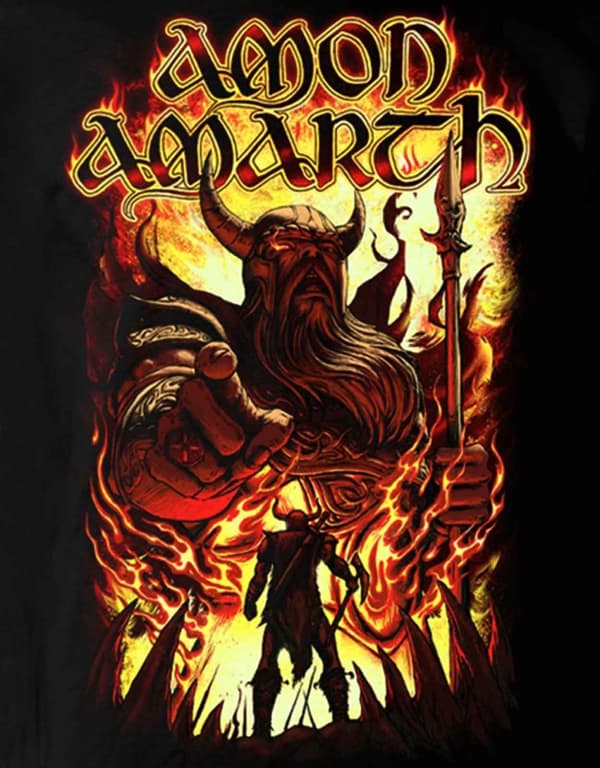 Amon Amarth T Shirt Oden Wants You Logo Official Mens Black Long Sleeve