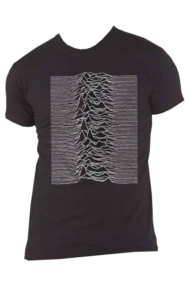 Joy Division T Shirt Unknown Pleasures Album Back Print Official Unisex Black
