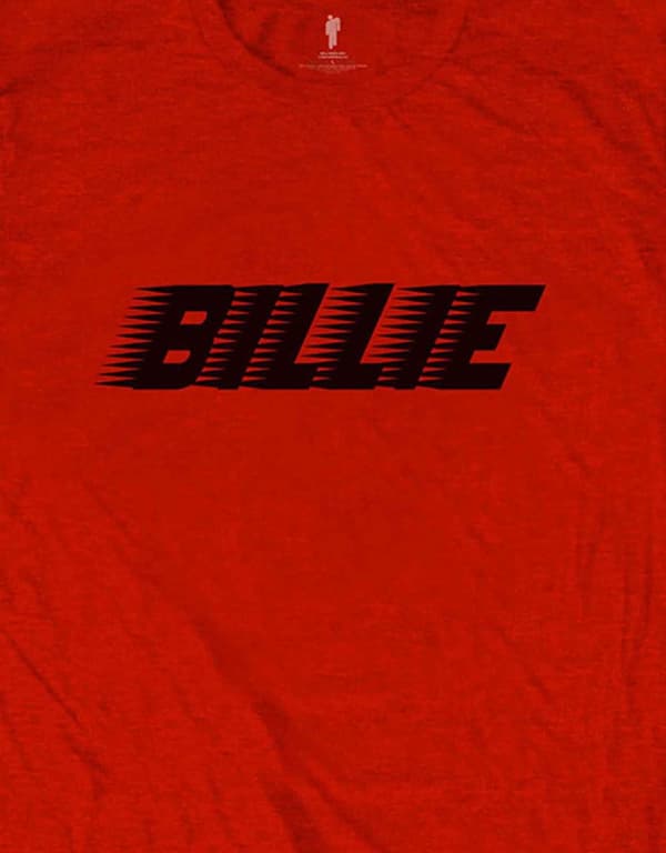 Billie Eilish T Shirt Racer Logo and Blohsh logo Official Mens Red L