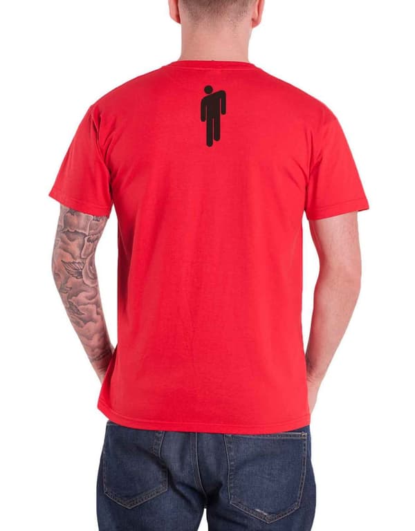 Billie Eilish T Shirt Racer Logo and Blohsh logo Official Mens Red L