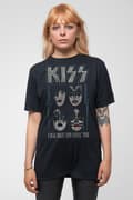 Miniatyrbild 4 av 4: Kiss T Shirt Made For Lovin You Band Logo Official Mens Black