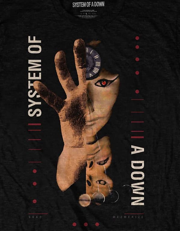 System Of A Down T Shirt Pharoah Band Logo Official Mens Black
