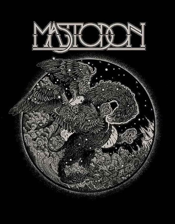 Mastodon Kids T Shirt Griffin Band Logo Official Black Ages 5-14 yrs