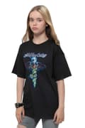 Miniatyrbild 1 av 4: Motley Crue Kids T Shirt Blue Dragon Band Logo Official Black Ages 5-14 yrs