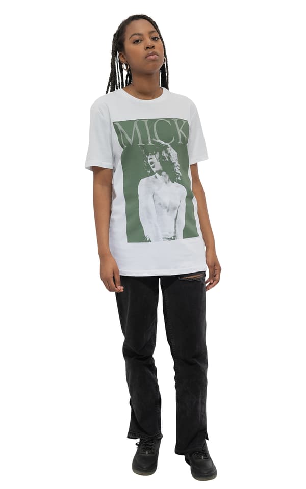 The Rolling Stones T Shirt Retro Mick Jagger Live Official Unisex White