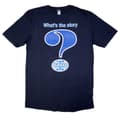 Miniatyrbild 1 av 4: Oasis T Shirt Question Mark Band Logo Official Mens Navy Blue