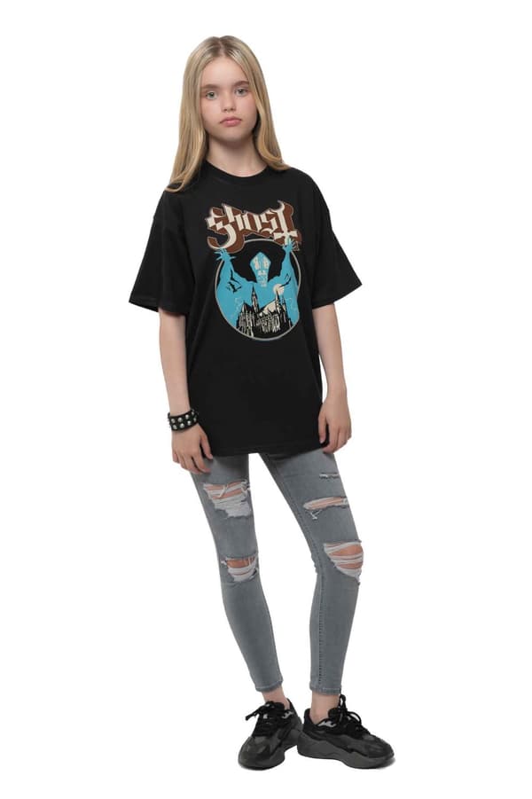 Ghost Kids T Shirt Opus Eponymous Band Logo Official Black Ages 5-14 yrs