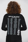 Miniatyrbild 4 av 4: KISS T Shirt End Of The Road Tour Band Logo Official Unisex Black Long Sleeve