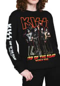 Miniatyrbild 2 av 4: KISS T Shirt End Of The Road Tour Band Logo Official Unisex Black Long Sleeve