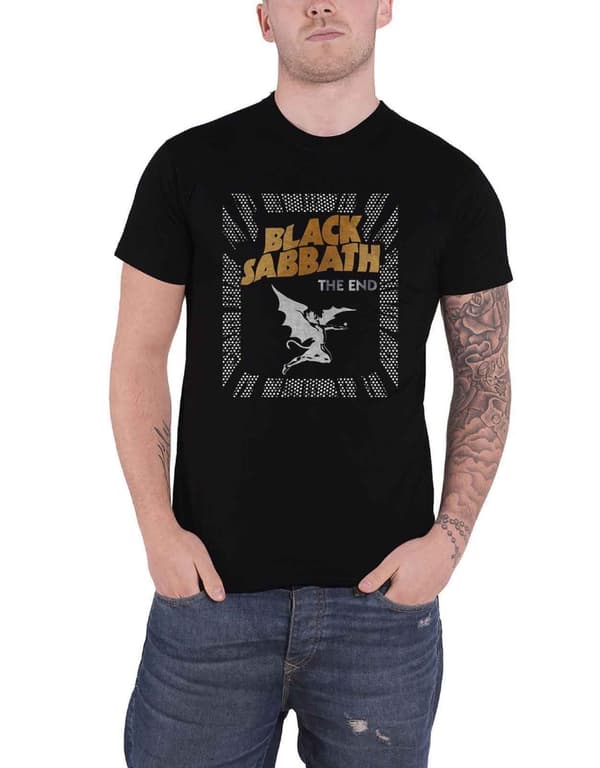 Black Sabbath T Shirt The End Demon Band Logo Official Unisex Black
