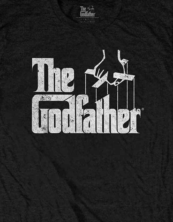 The Godfather T Shirt Movie Logo White Official Mens Black