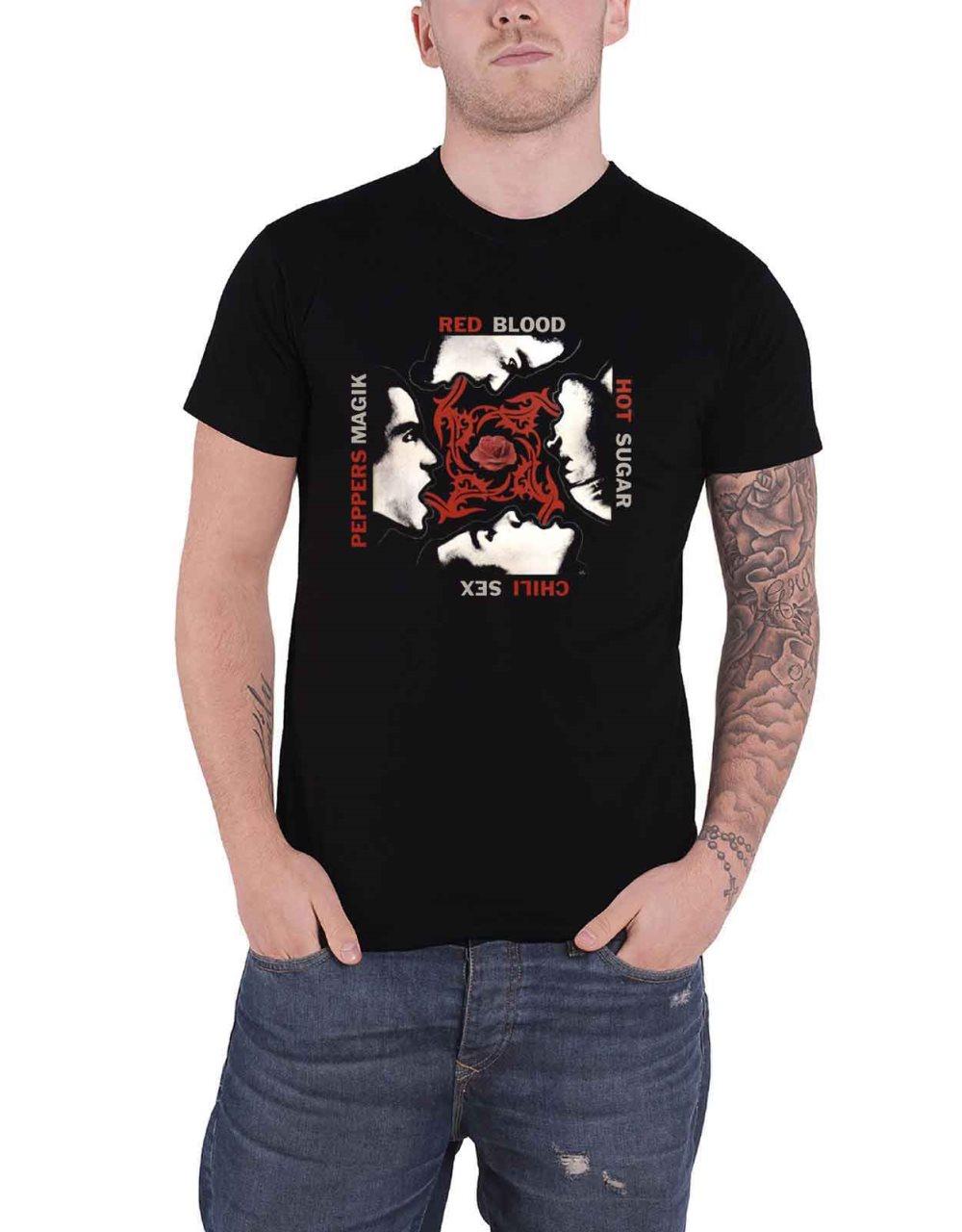 Red Hot Chili Peppers T Shirt Blood Sugar Sex Magic Official Mens Black