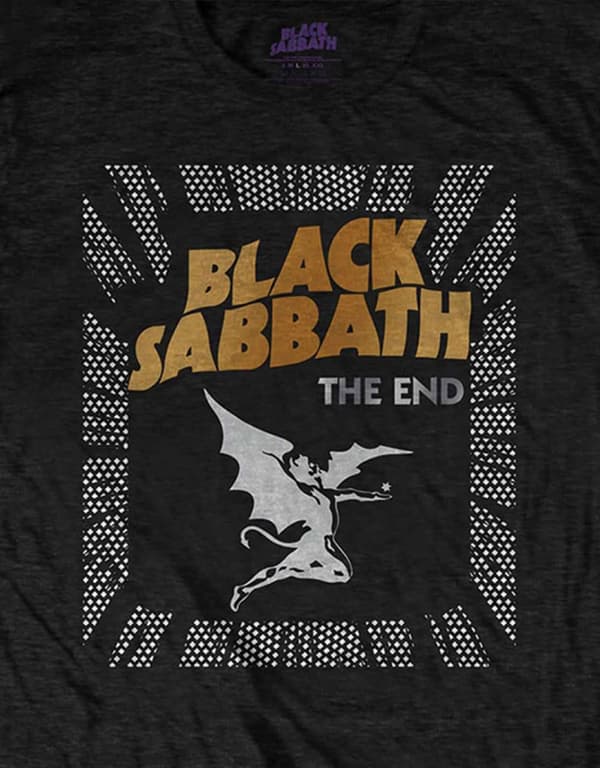 Black Sabbath T Shirt The End Demon Band Logo Official Unisex Black