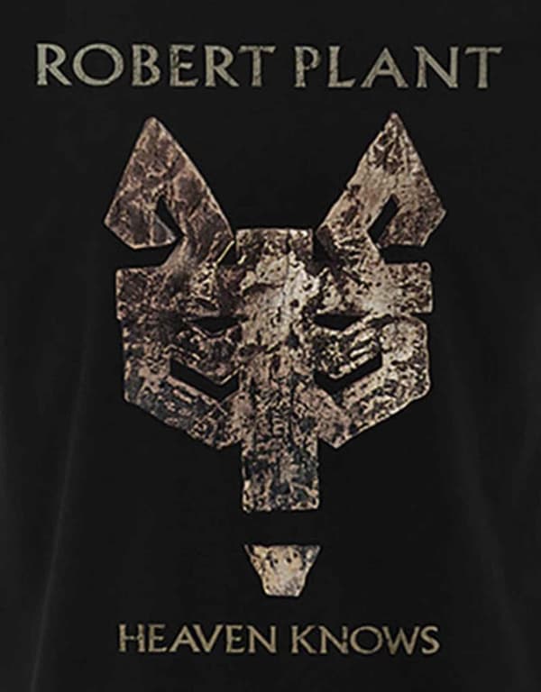 Robert Plant T Shirt Heaven Knows Logo Official Mens Black