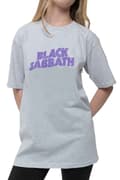 Miniatyrbild 3 av 4: Black Sabbath Kids T Shirt Wavy Band Logo Official Heather Grey Ages 3-14yrs