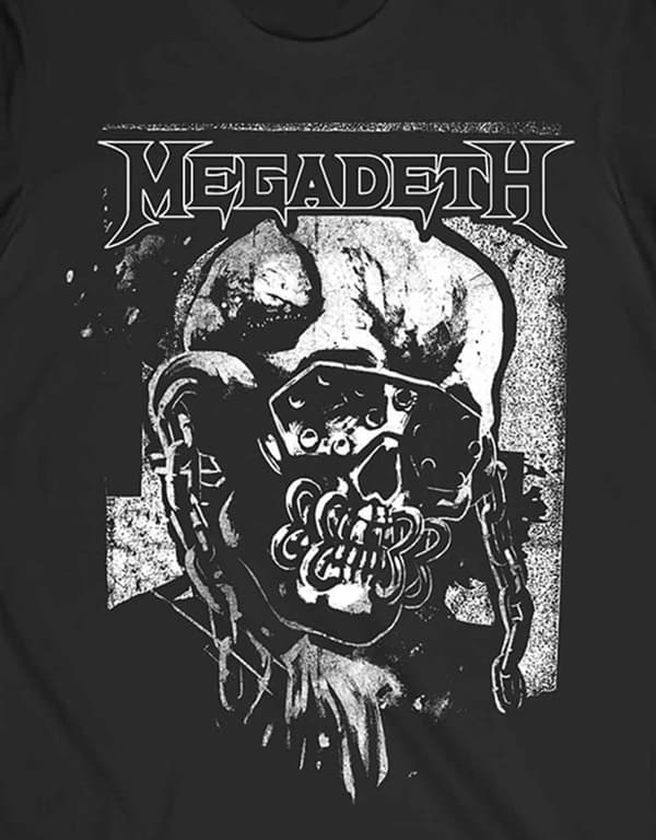 Megadeth T Shirt Hi Con Vic Band Logo Official Mens Black