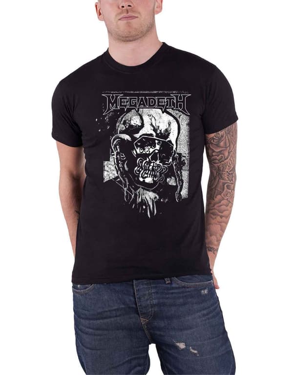 Megadeth T Shirt Hi Con Vic Band Logo Official Mens Black