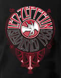 Miniatyrbild 3 av 4: Led Zeppelin T Shirt Deco Circle Band Logo Official Mens Black