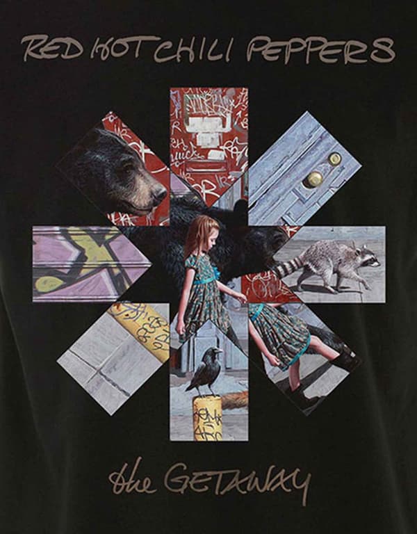 Red Hot Chili Peppers T Shirt Getaway Album Asterisk Official Mens Black