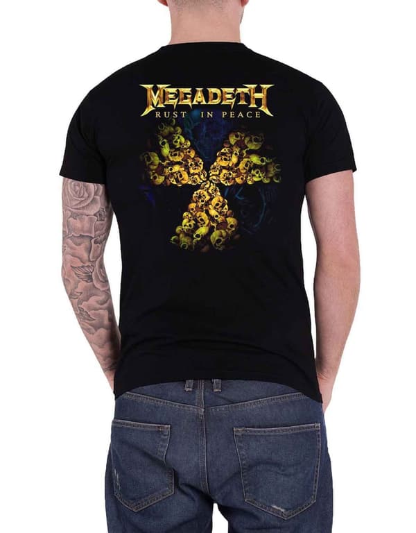 Megadeth T Shirt Rust In Peace 30th Anniversary Band Logo Official Black
