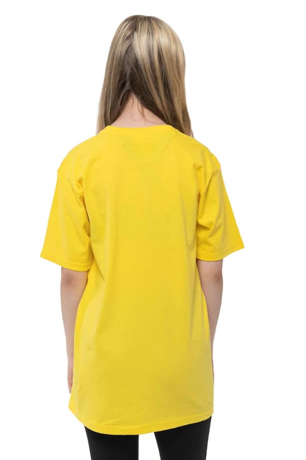 Wu Tang Clan Kids T Shirt Logo Official Yellow (Ages 3-14 yrs)