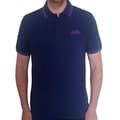 Miniatyrbild 1 av 2: Black Sabbath Polo Shirt Wavy Logo Official Mens Navy Blue Unisex XXL