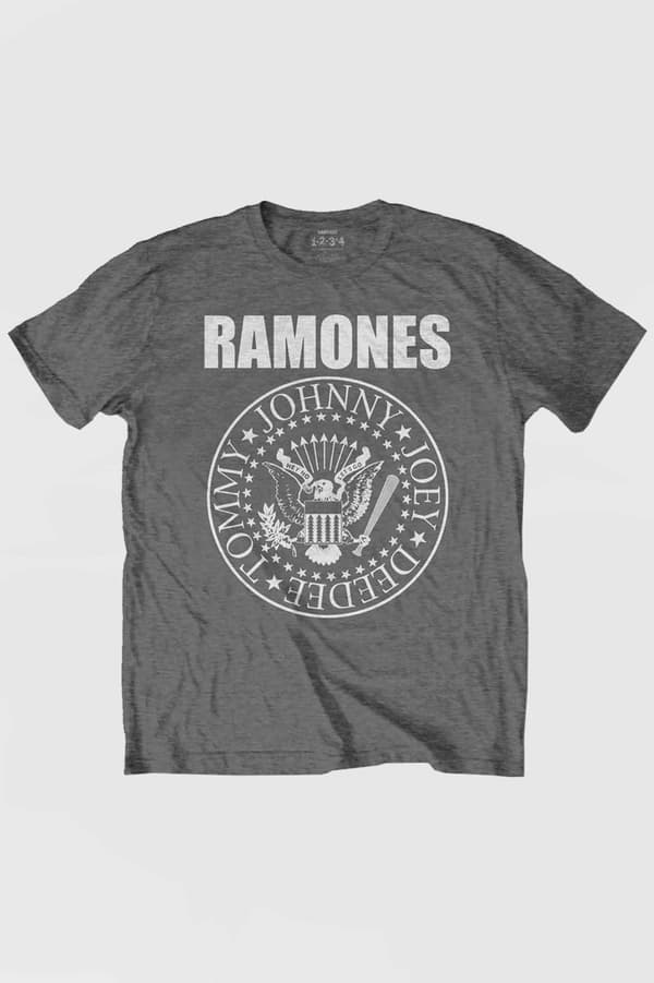 Ramones Kids T Shirt Presidential Seal Official Charcoal Grey (Ages 3-14yrs)