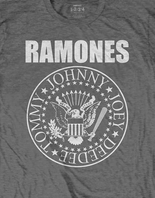 Ramones Kids T Shirt Presidential Seal Official Charcoal Grey (Ages 3-14yrs)